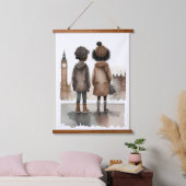 ロンドンが大好き 吊り下げ型タペストリー (寝室)