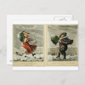 ロンドンで楽しいクリスマスと新年 シーズンポストカード (正面/裏面)