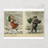 ロンドンで楽しいクリスマスと新年 シーズンポストカード (正面)