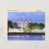 ロンドンとテムズ川の塔 ポストカード (正面/裏面)