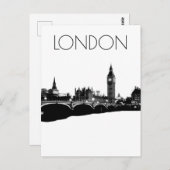 ロンドンとビッグベン ポストカード (正面/裏面)