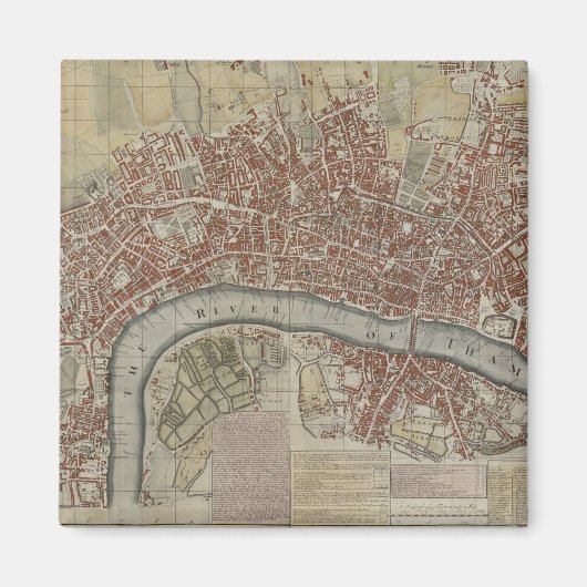 ロンドンとWの都市の新しい正確な計画 マグネット (正面)
