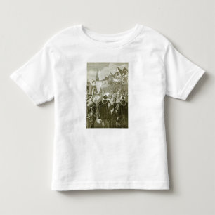 ロンドンに入っているエリザベス女王 トドラーTシャツ