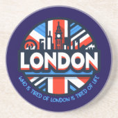 ロンドンに疲れている コースター (正面)