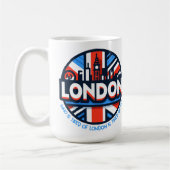 ロンドンに疲れている コーヒーマグカップ (左)