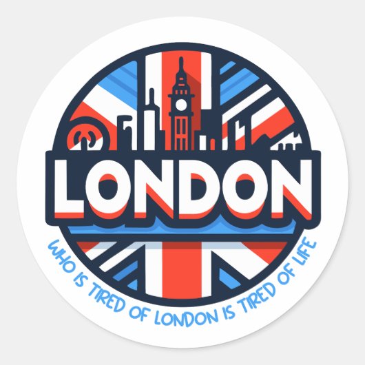 ロンドンに疲れている ラウンドシール (正面)