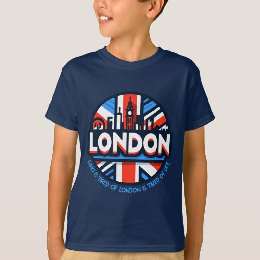 ロンドンに疲れている Tシャツ (正面)