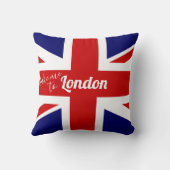 ロンドンに連れて行って |イギリス国旗/ユニオンジャック クッション (裏面)