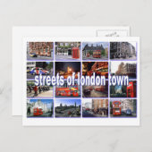 ロンドンのはがきの通り ポストカード (正面/裏面)
