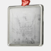 ロンドンのアルコール飲料の店1839年 メタルオーナメント (左)