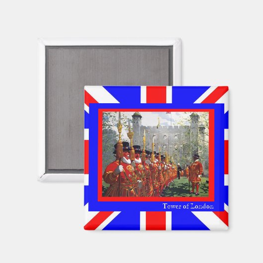 ロンドンのイエメンの塔(養蜂監視員) マグネット (正面/裏面)