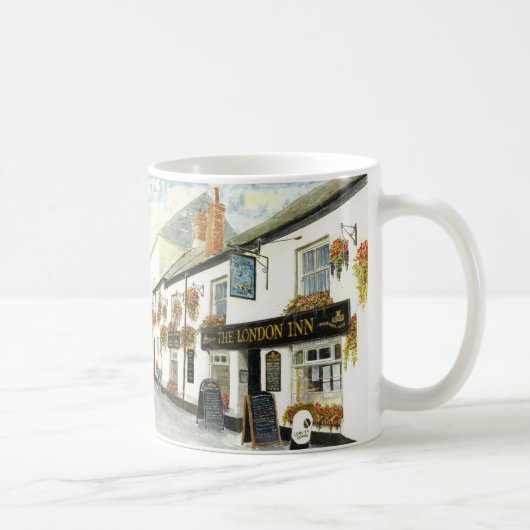 「ロンドンのイン(Padstow)」のマグ コーヒーマグカップ (右)