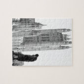 ロンドンのウィンストン・チャーチルの彫像 ジグソーパズル (横)