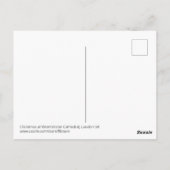 ロンドンのウェストミンスター大聖堂でのクリスマス ポストカード (裏面)