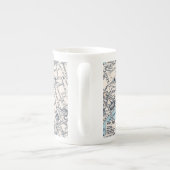 ロンドンのウエストエンドの旧地図 ボーンチャイナマグカップ (裏面)