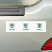 ロンドンのオンタリオの旗 バンパーステッカー (車上)
