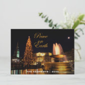 ロンドンのクリスマスにトラファルガースクエア シーズンカード (スタンド正面)