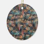 ロンドンのクリスマス&新年の水の色 セラミックオーナメント (左)