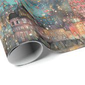 ロンドンのクリスマス&新年の水の色 ラッピングペーパー (ロールコーナー)