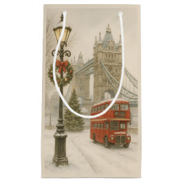 ロンドンのクリスマス 旅行者へのギフト|ホリデー スモールペーパーバッグ