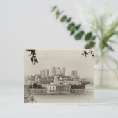 ロンドンのグリニッジからカナリア埠頭を見る ポストカード (スタンド正面)