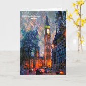 ロンドンのグリーティングカードの記憶 カード (黄色い花)