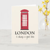 ロンドンのグリーティングカード カード (黄色い花)