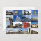 ロンドンのコラージュ ポストカード (正面/裏面)