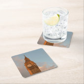 ロンドンのコースターのビッグベン スクエアペーパーコースター (インサイチュ)