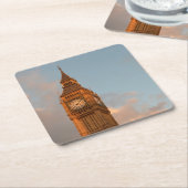 ロンドンのコースターのビッグベン スクエアペーパーコースター (アングル)