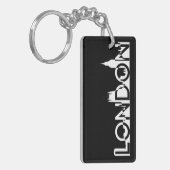 ロンドンのシルエット キーホルダー (正面左)