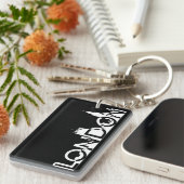 ロンドンのシルエット キーホルダー (正面右)