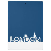 ロンドンのシルエット クリップボード (裏面)