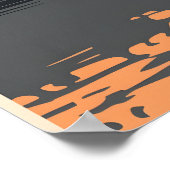 ロンドンのシルエット – ビッグベン・アットサンセット ポスター (角)