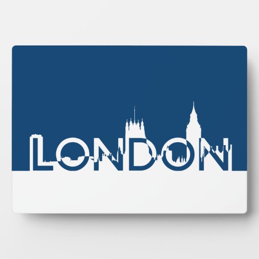 ロンドンのシルエット フォトプラーク (正面)