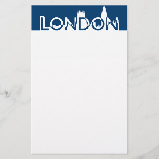 ロンドンのシルエット 便箋 (正面)
