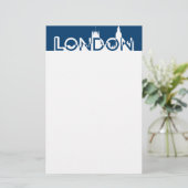 ロンドンのシルエット 便箋 (スタンド正面)