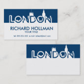 ロンドンのシルエット 名刺 (正面/裏面)