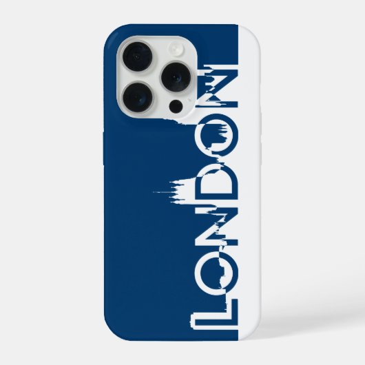 ロンドンのシルエット iPhoneケース (裏面)