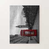ロンドンのジグソーパズルの赤い電話ボックス ジグソーパズル (縦)