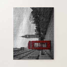 ロンドンのジグソーパズルの赤い電話ボックス ジグソーパズル