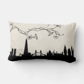 ロンドンのスカイラインデコ ランバークッション (裏面)