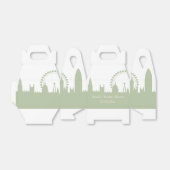 ロンドンのスカイラインパーソナライズされたセージ特典ボックス フェイバーボックス (折り畳みなし)