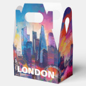 ロンドンのスカイライン アブストラクト アート フェイバーボックス (オープン)