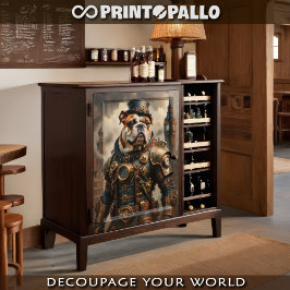 ロンドンのスチームパンク英語のブルドッグ 薄葉紙