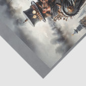 ロンドンのステームパキスをするンクビクトリアンカップル 薄葉紙 (詳細)