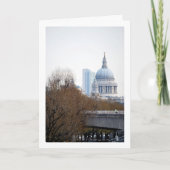 ロンドンのセントポール大聖堂遠景 カード (正面)