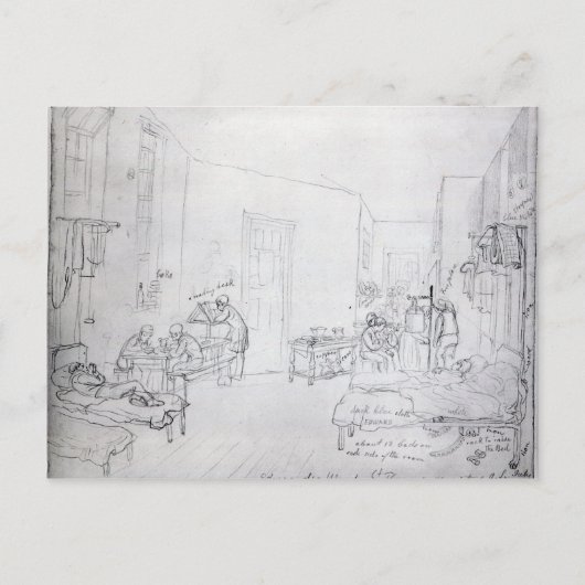 ロンドンのセント・トーマス病院エドワード・ウォード ポストカード (正面)