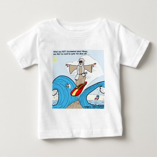 ロンドンのタイムズの漫画Tシャツ ベビーTシャツ (正面)