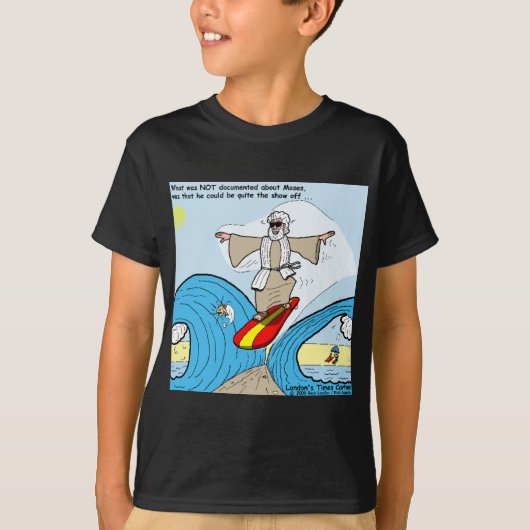 ロンドンのタイムズの漫画Tシャツ Tシャツ (正面)